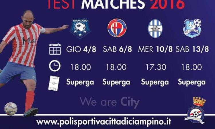 Città di Ciampino, queste le amichevoli estive