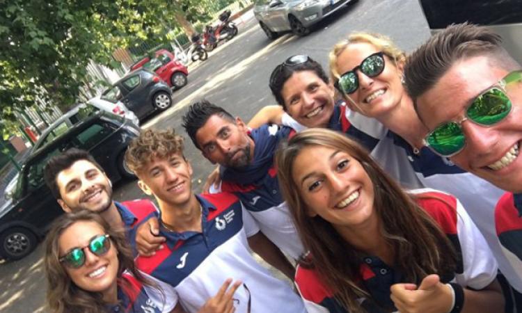 Selfie di gruppo per la spedizione Fipav Lazio al TDR
