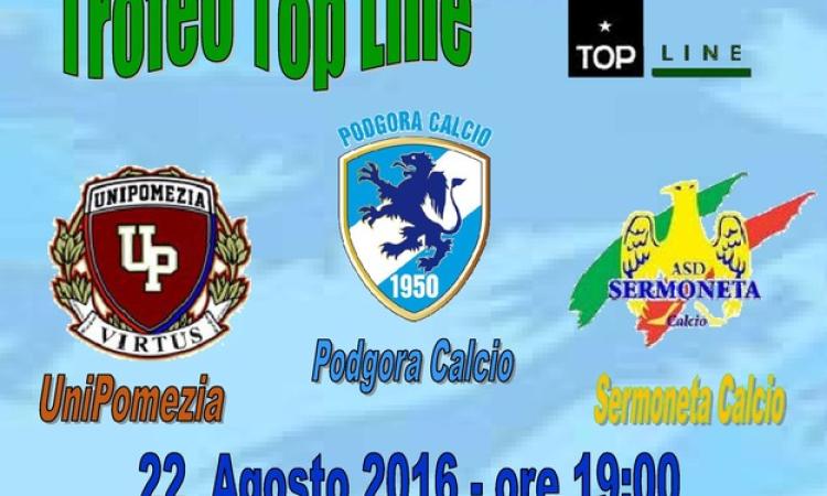 Trofeo Top Line: triangolare lunedì a Borgo Podgora