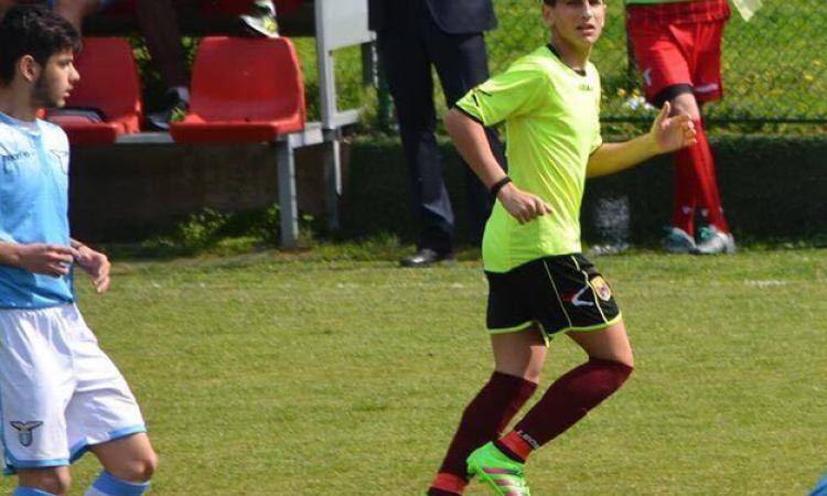 Alessandro Fonzo durante un match contro la Lazio