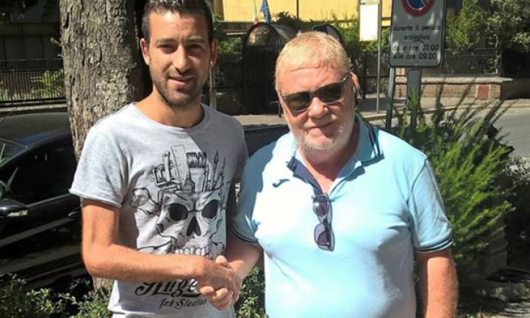 Salvi (a sinistra) col Presidente Pesoli