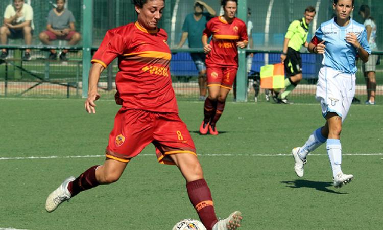 Coluccini durante il derby di Coppa Italia vinto 8-0 contro la Lazio (foto &copy;Faceboo/Sun&amp;Heart)