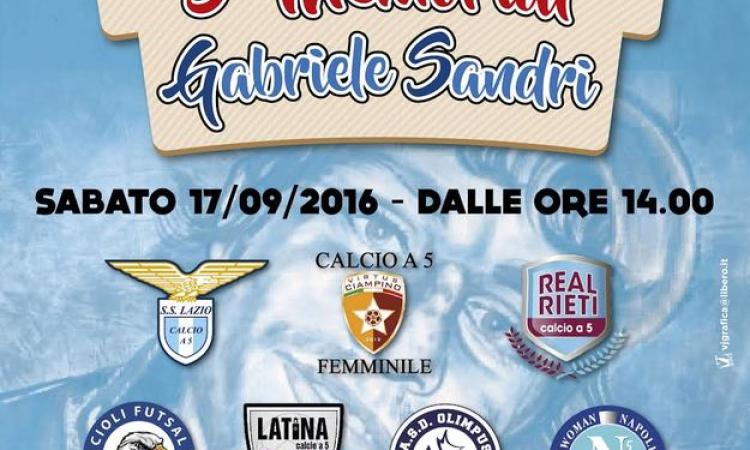 Memorial Sandri, sabato al via la terza edizione