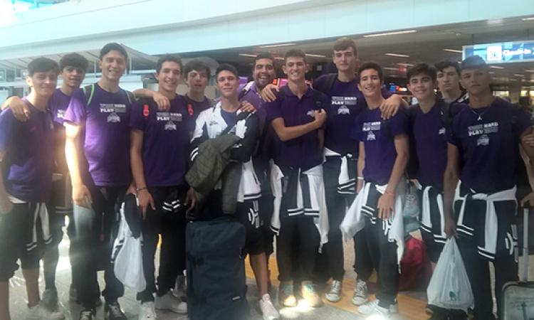 I ragazzi del Lido di Roma prima della partenza