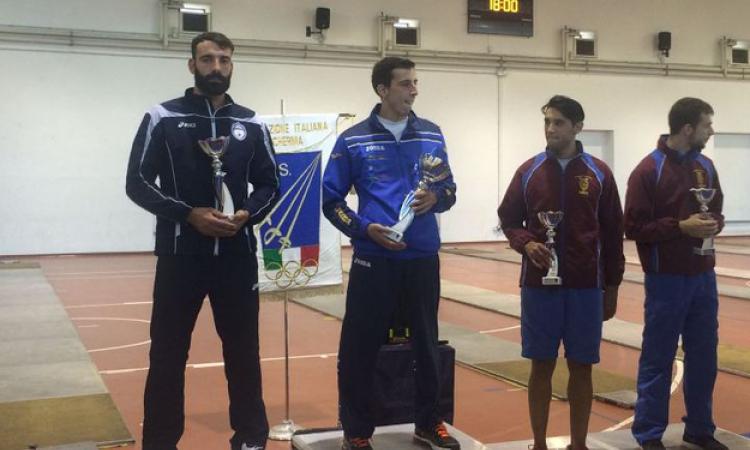 Qualificazione regionale Spada maschile Tullio De Santis (fiamme Azzurre - Lazio Scherma) 2° classificato