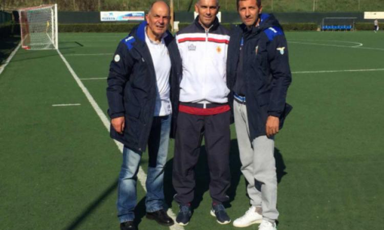 Da sx: il ds Liberati, mister Vicalvi ed il vicepresidente Mario Brugnoli