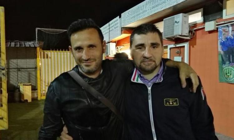 Alessandro Matrullo (a destra), con il Presidente dell&amp;apos;Alberone