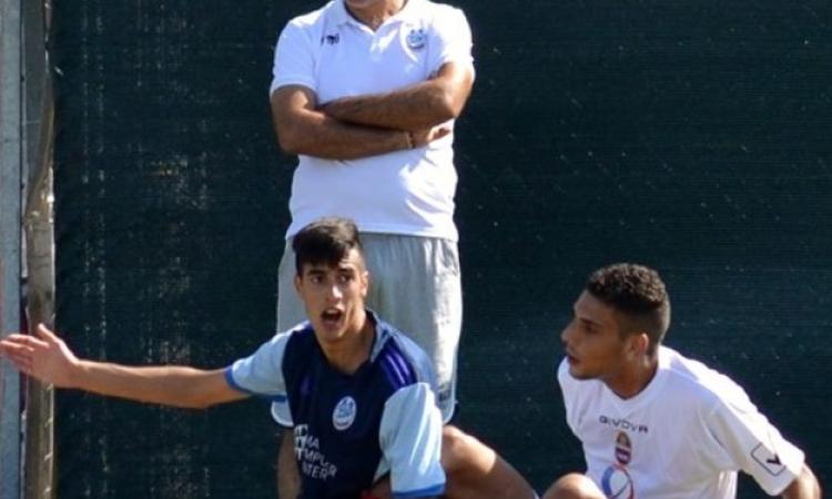 Di Giovanni e suo figlio Luca contro il Fiumicino (foto Necci)