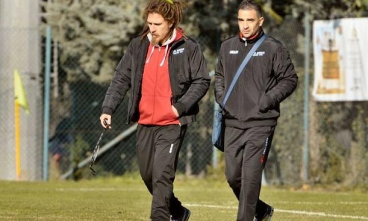 Campolo (a sinistra) tecnico del Morolo (foto Ponzi)