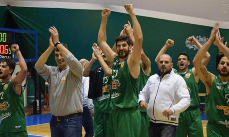 Esultanza di Palestrina a fine gara dopo il pesantissimo successo