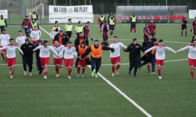 Il Monterosi esulta al termine del match (foto ©Monterosi FC)