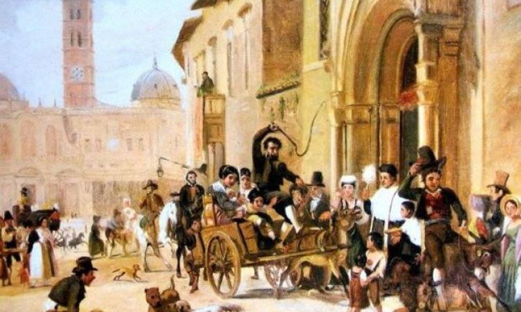 La benedizione degli animali a Sant’Antonio Abate (Wilhelm Mastrand 1838)