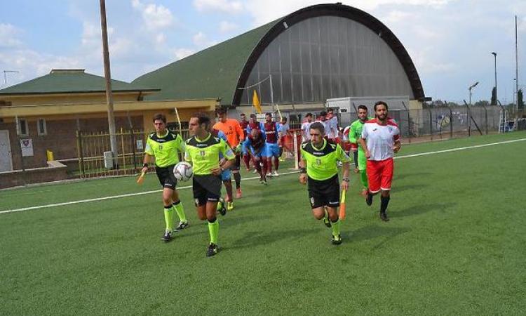 Ingresso in campo di Rieti e Monterosi (foto rietifc.it)