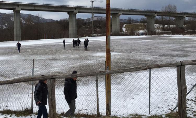La nevicata che bloccò il match tra Capradosso e Fidene