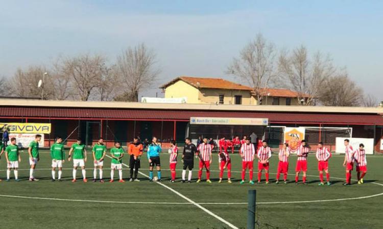 Squadre a centrocampo © Facebook Atletico Monteporzio