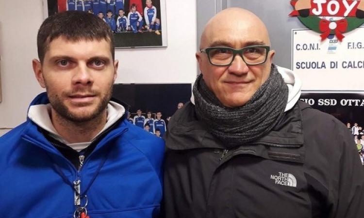 Mister Brunelli con il dg Deli