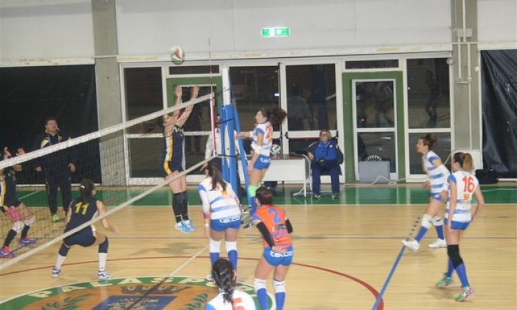 Una fase di gioco tra Terracina e All Volley Roma