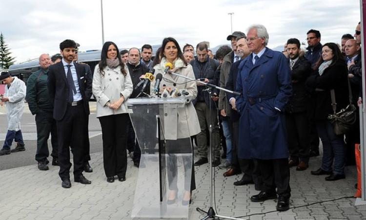 Il sindaco Virginia Raggi durante la presentazione ©Facebook/Roma-Comune