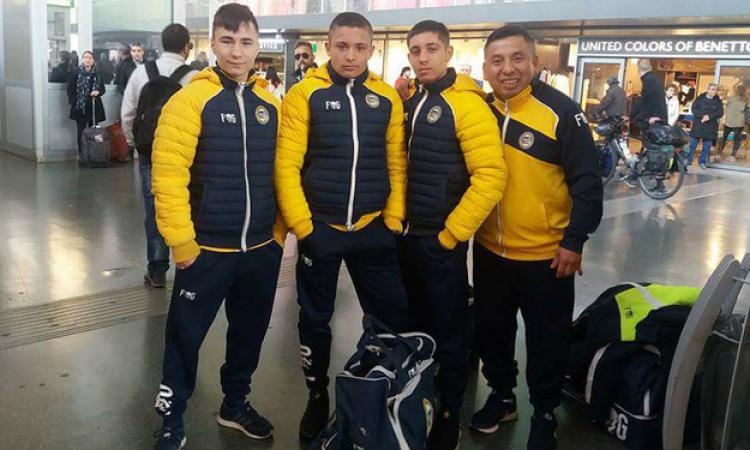 Urbetevere, i tre ragazzi e l&amp;apos;accompagnatore ©Facebook
