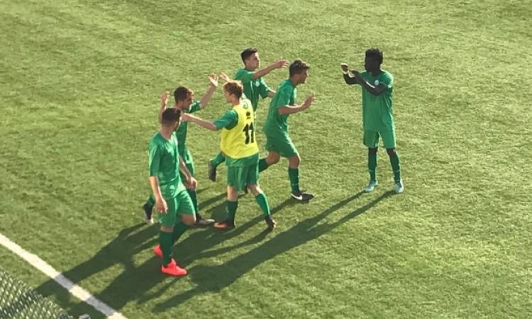 L&amp;apos;esultanza dei ragazzi di Ippoliti dopo il 2-1 ©GazReg