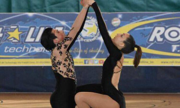 L&amp;apos;esibizione di Coltella e Pittorru © Frascati Skating