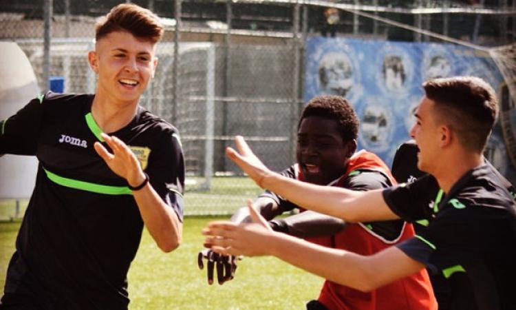 L&amp;apos;esultanza dopo il gol di Miglio (©Pro Calcio Tor Sapienza)