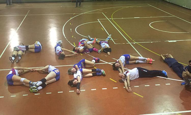 Le ragazze del Palombara esultano per i play off
