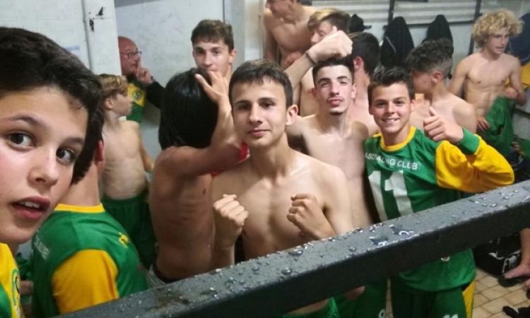 I Giovanissimi dopo la vittoria