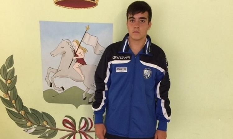 Gabriele Bianchi, attaccante e capitano dei Giovanissimi Regionali della Lepanto Marino