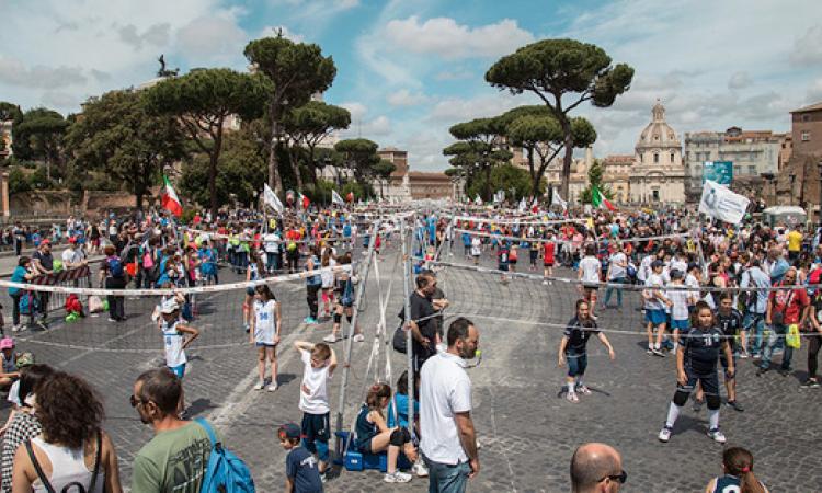 Oltre 5000 bambini in campo ai Fori Imperiali (Foto ©Luca Liccione)