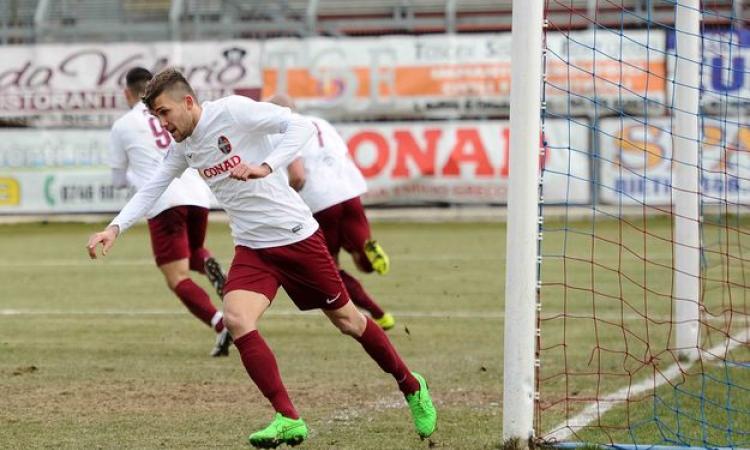 Francesco Marcheggiani, attaccante del Rieti (@Rieticalcio)