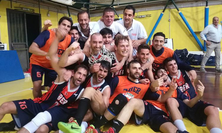 La festa della Tiber dopo aver conquistato la Serie B