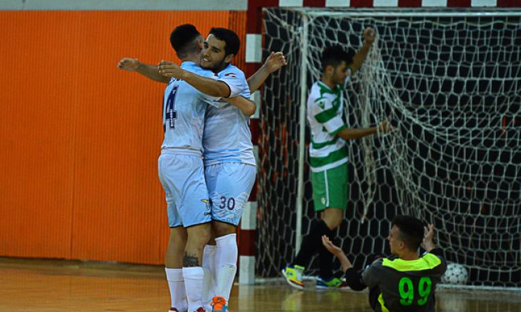 La Lazio esulta dopo un gol