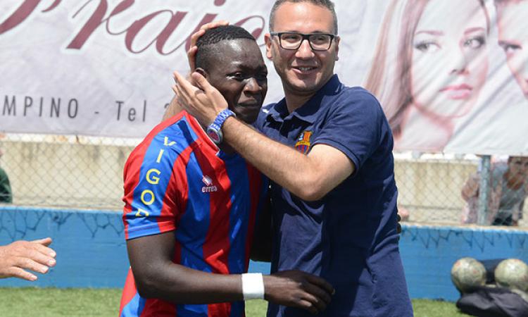 Luigi Miccio e bomber Kone (©Lori)