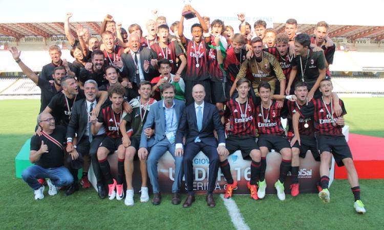 Il Milan batte la Roma e vince il primo scudetto Under 16 © De Cesaris