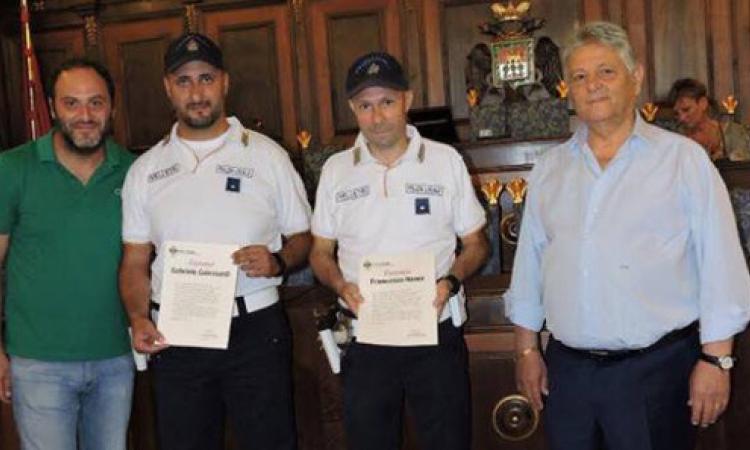 Da sinistra Ognibene, Guicciardi, Nanni e il sindaco Servadio