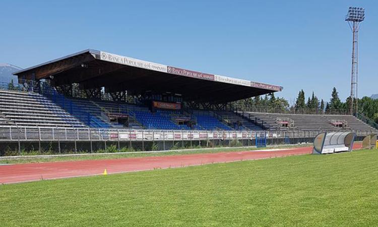 La tribuna del Salveti ©Facebook/AsdCassino