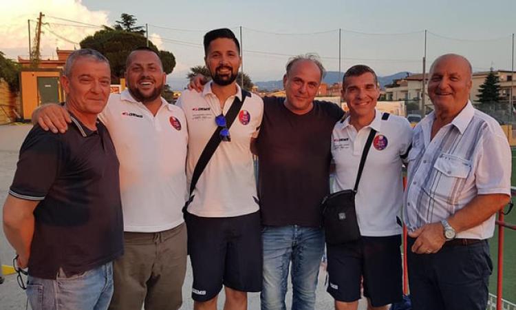 De Giglio e la dirigenza rossoblu