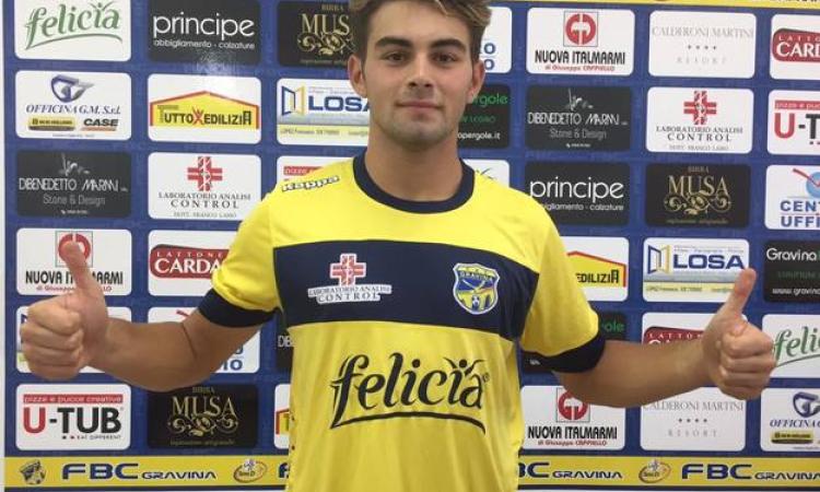 Andrea Loliva con la maglia del Gravina