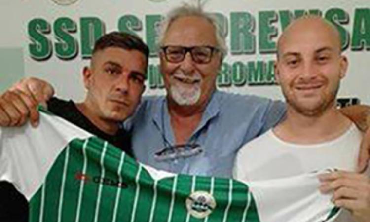 I due nuovi acquisti con il presidente Battisti