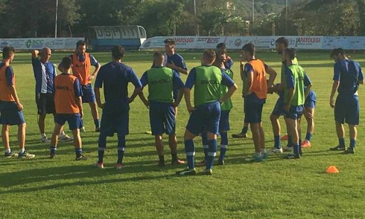 Priverno Calcio in allenamento