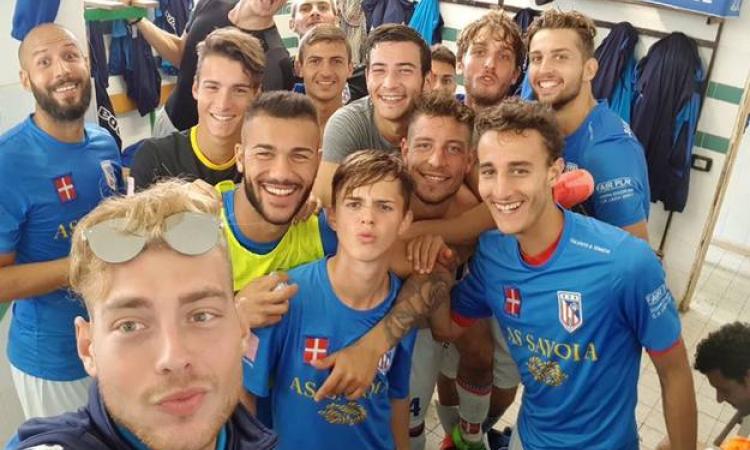 Festa Audace negli spogliatoi 