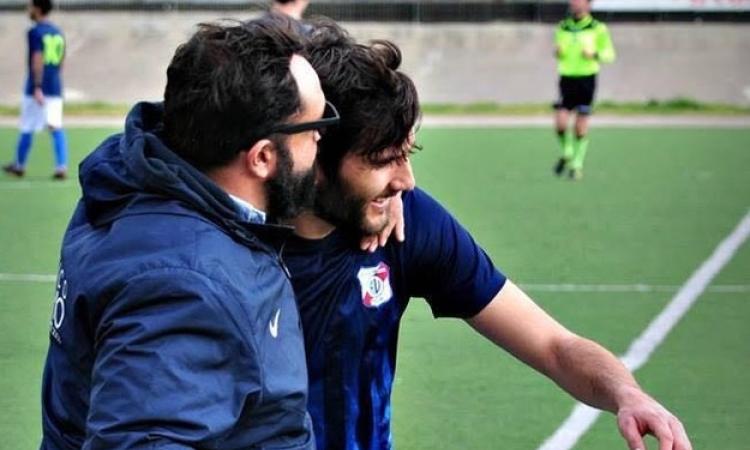 De Vincenzi con il ds Di Tosto ai tempi dell&amp;apos;Atletico Vescovio (foto De Luca)