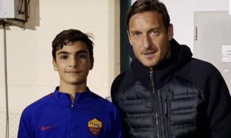 Di Nunzio con Totti 