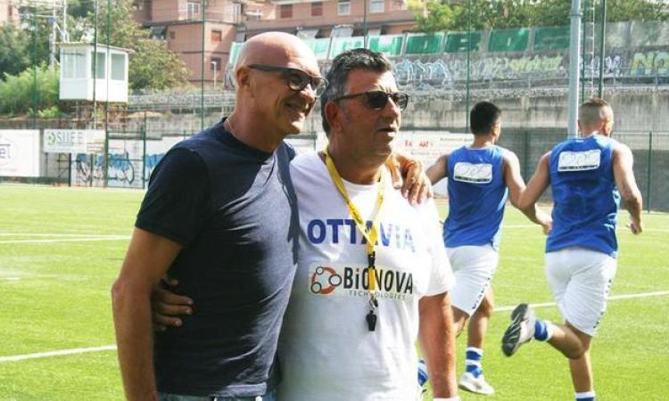 Ottavia, il dg Deli con mister Porcelli ©Facebook