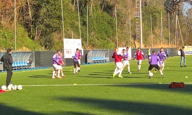 uno scatto dal match (riscaldamento Boreale)