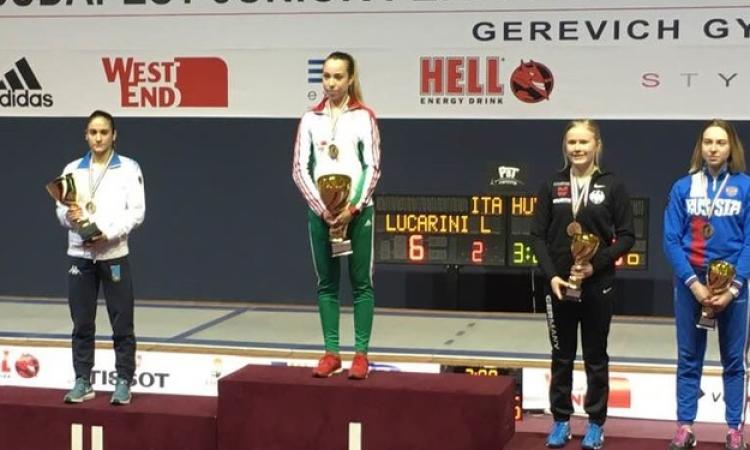 Lucia Lucarini sul podio