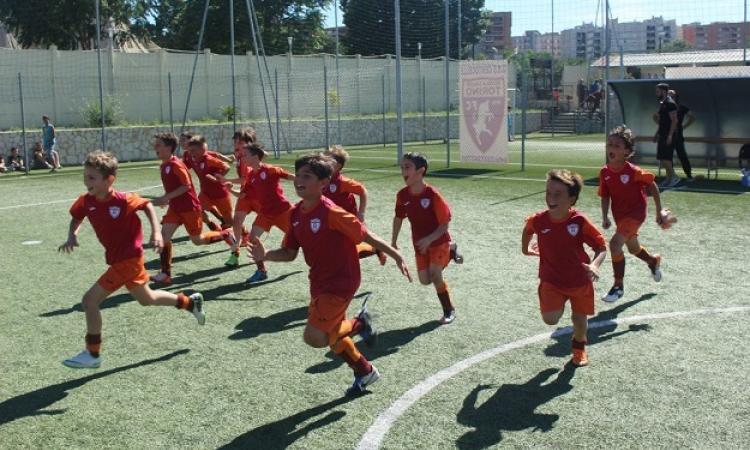 I giovani calciatori del club giallorosso (©Romulea)