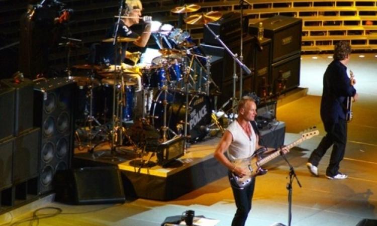 Sting sul palco con i Police
