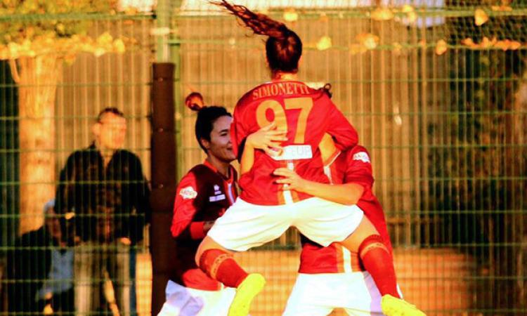 Flaminia Simonetti festeggia dopo un gol